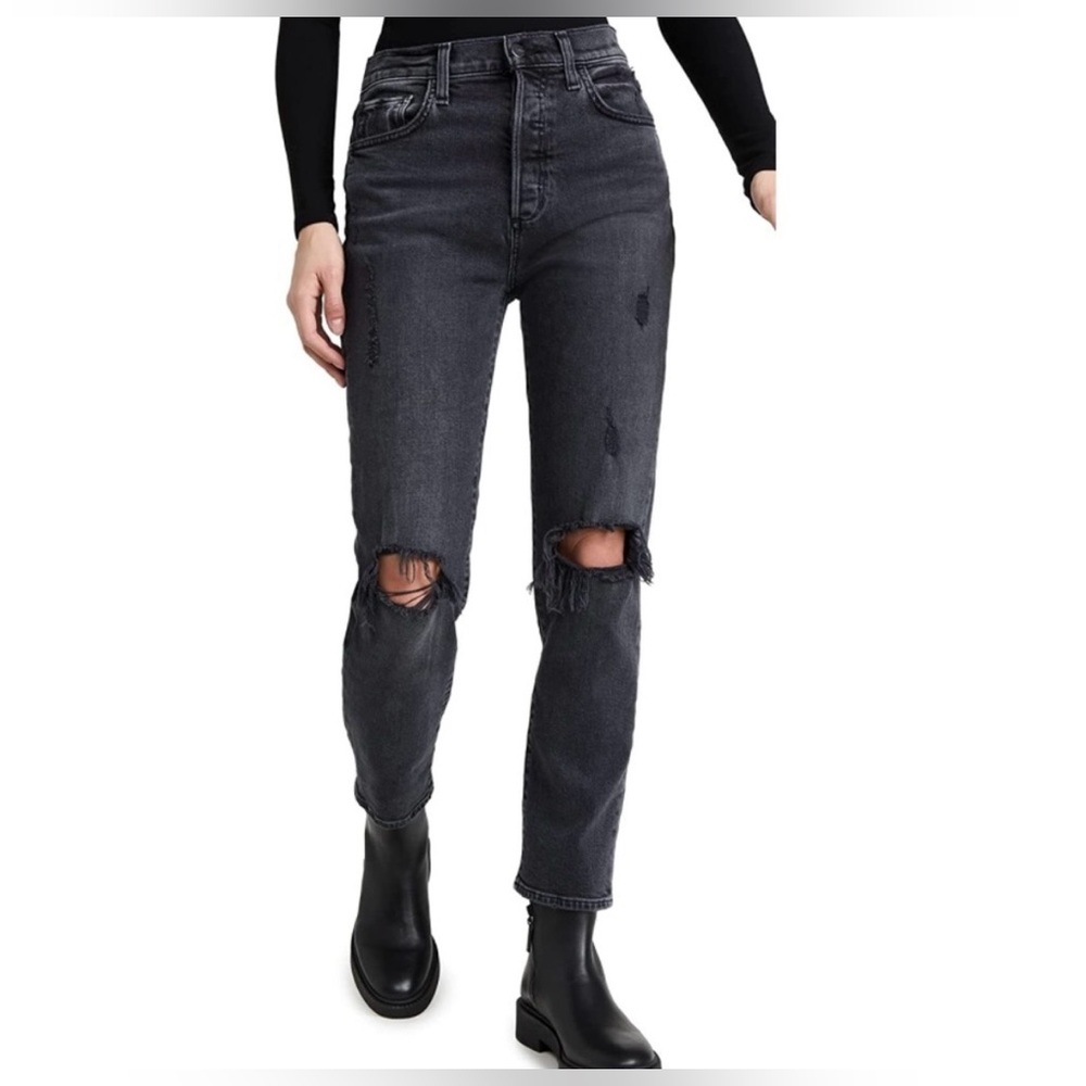 Joe’s Jeans Black The Honor High Rise Vintage Straight Jeans NWT 23